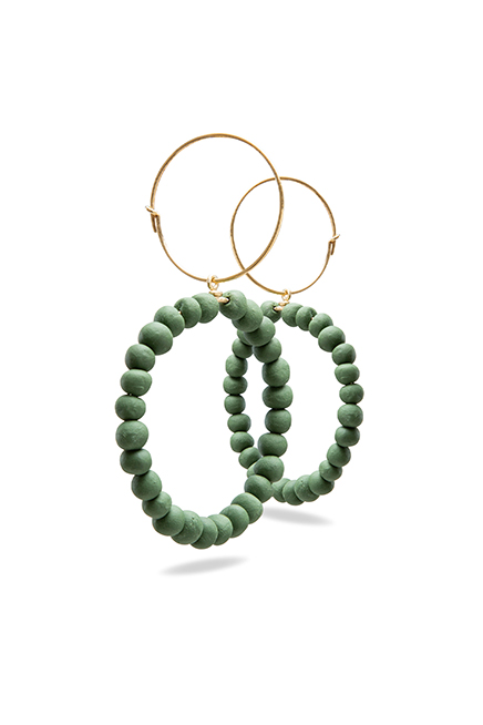Pearl Earrings – Green